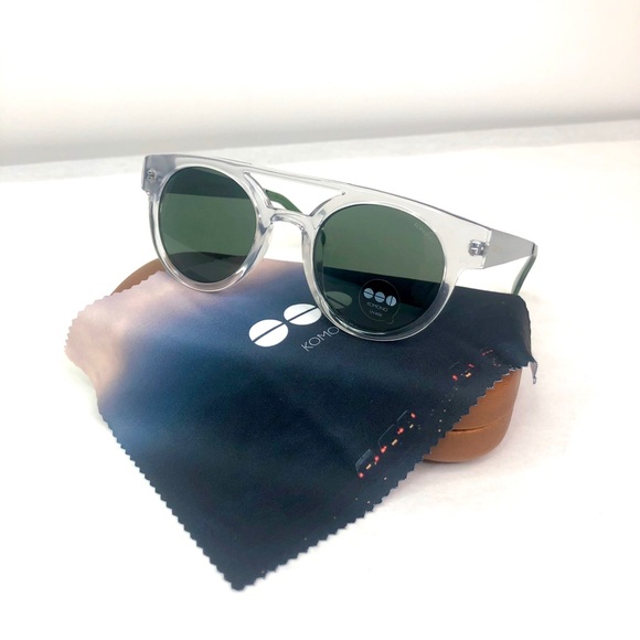 KOMONO Dreyfuss Clear/Silver Sunglasses (NEW) 🕶 - Picture 3 of 9